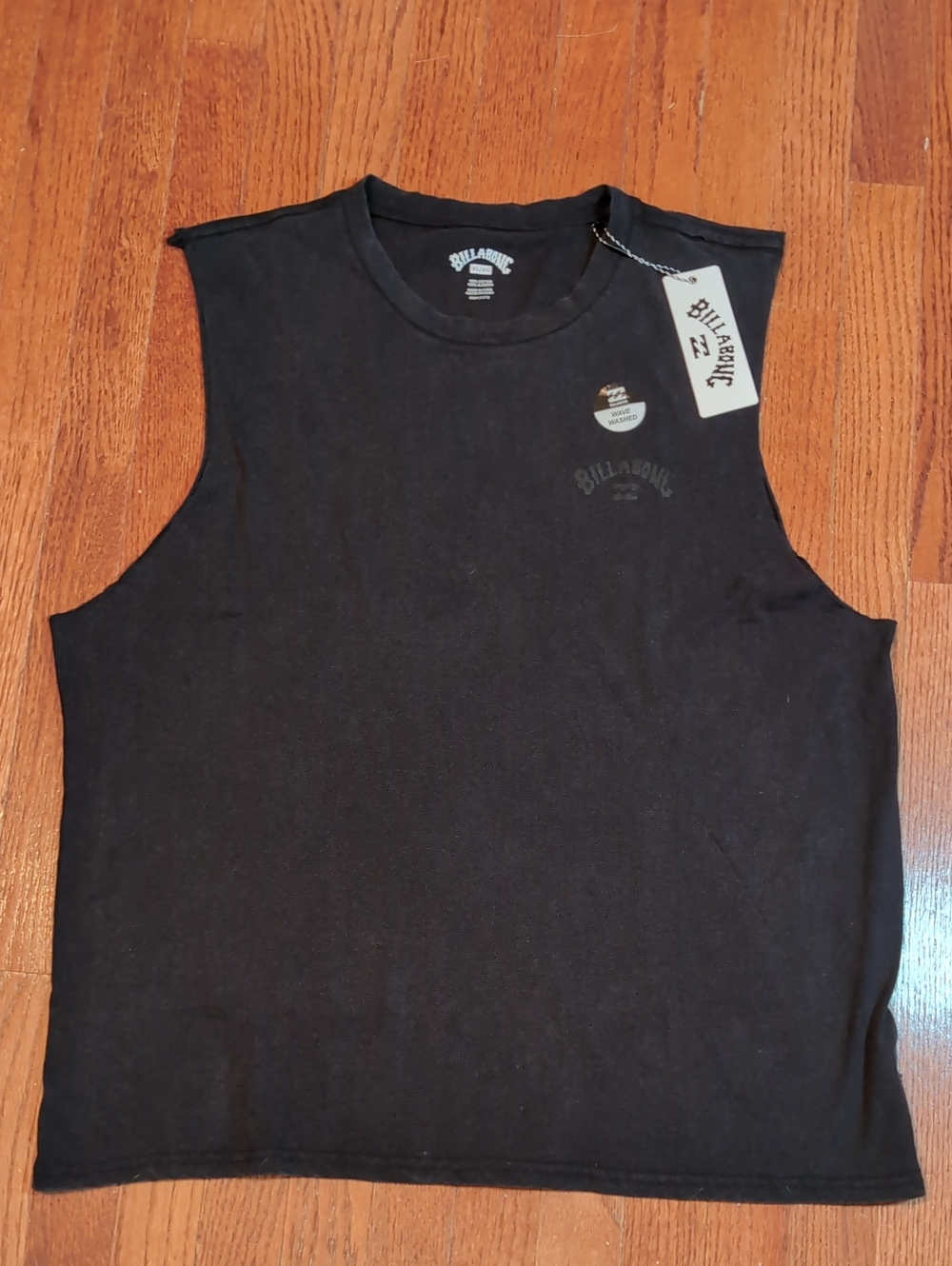 Billabong Sleeveless Tank Top Shirt Size XL Black New with Tags